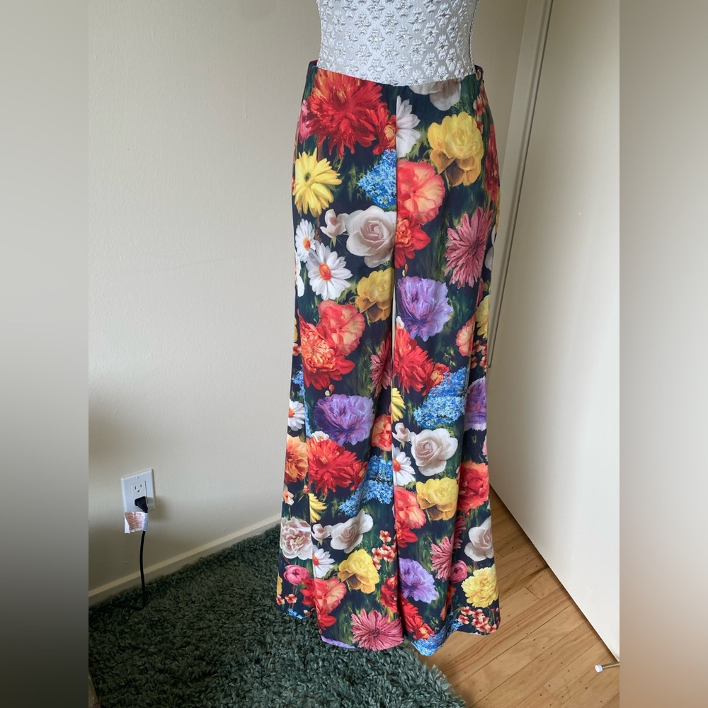 Alice + Olivia wide leg floral pants